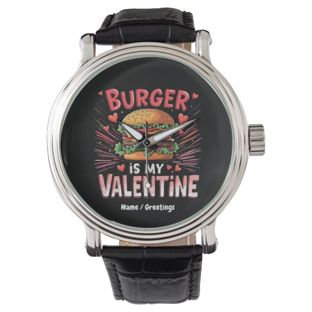 Burger is My Valentine A Hilarious Tribute  Watch (Front)