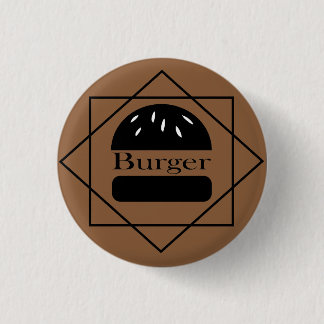 Burger lover button