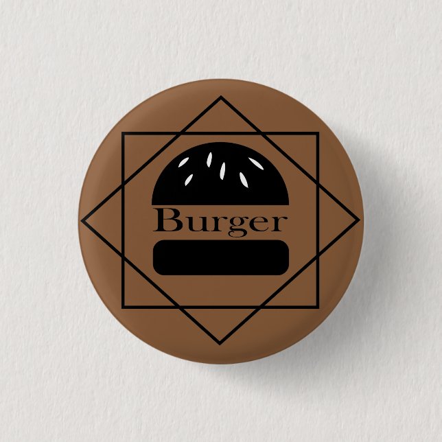 Burger lover button (Front)