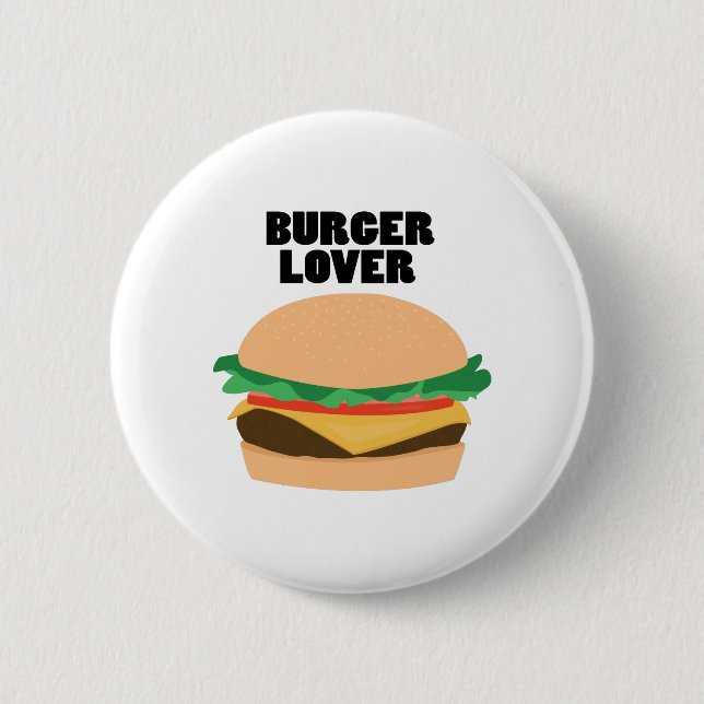 Burger Lover Button (Front)