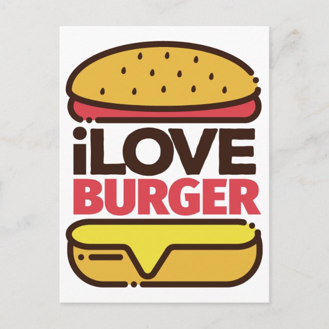 Burger Lover postcard (Front)