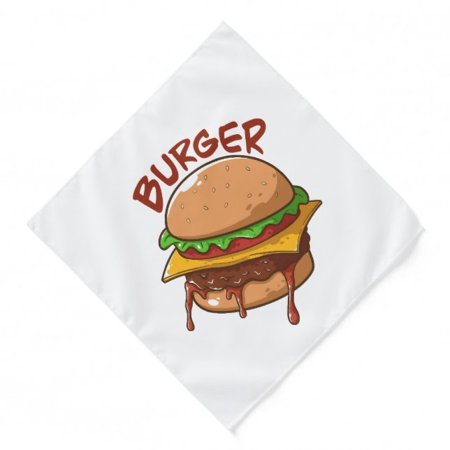 Burger Lovers Bandana (Front)