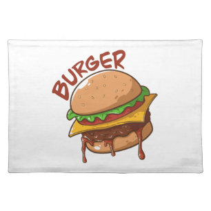 Burger Lovers Cloth Placemat