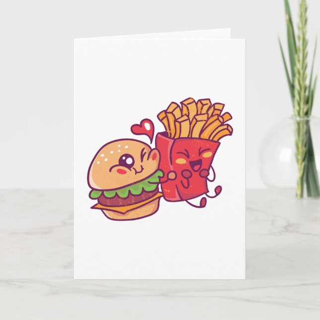 Burger Loves Fries Card (Front)