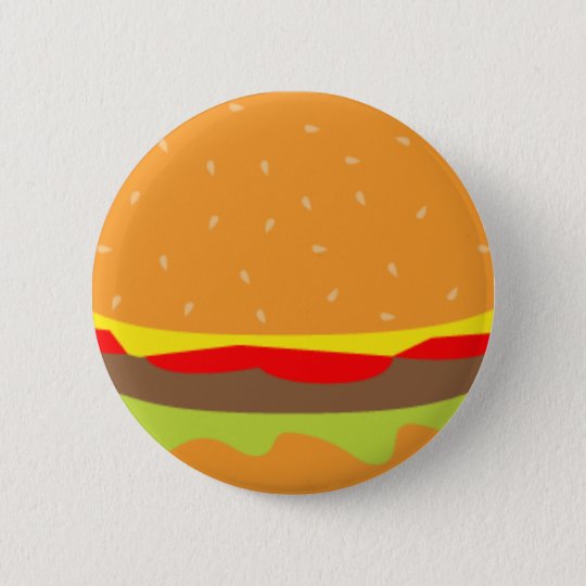 Burger Name Tag Badge Button | Zazzle.com