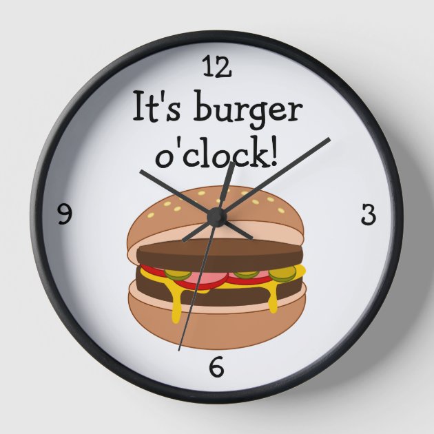 Burger clock shop