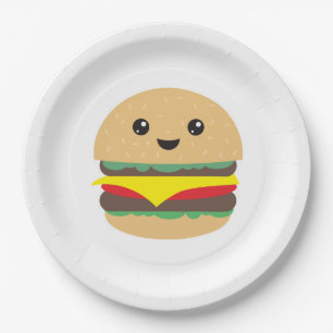 Burger Paper Plates