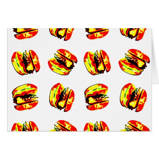 Burger Pattern Cards (Front Horizontal)
