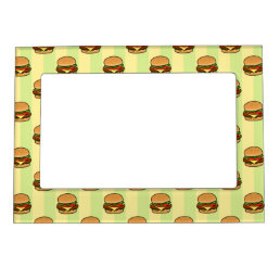 Burger Pattern Magnetic Photo Frame