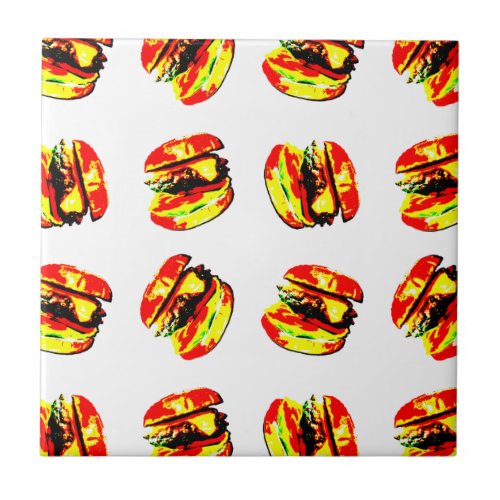Burger Pattern Tile