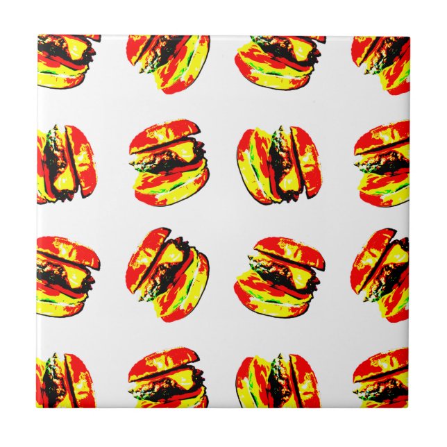 Burger Pattern Tile (Front)