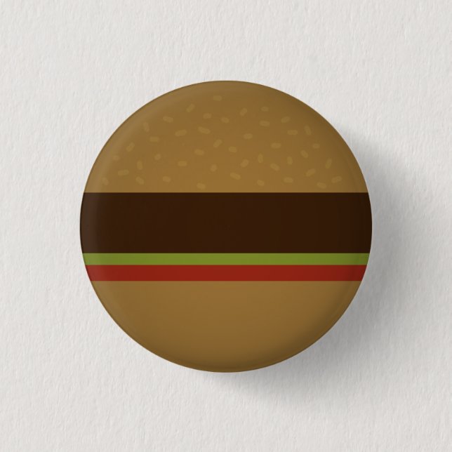 Burger Pinback Button (Front)