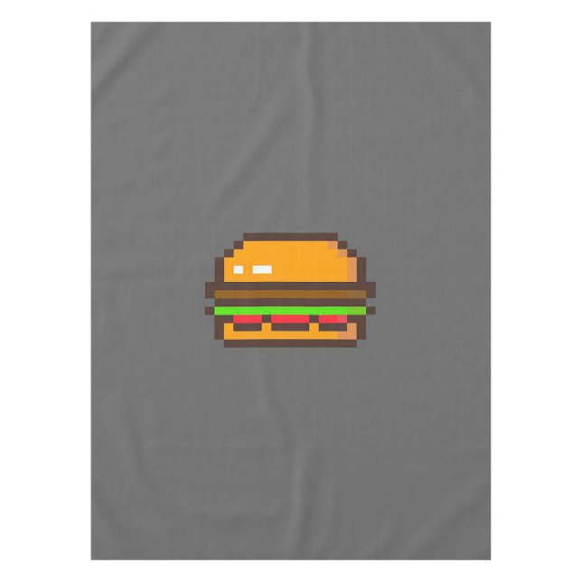 Burger Pixel Art Blanket Tablecloth (Front)