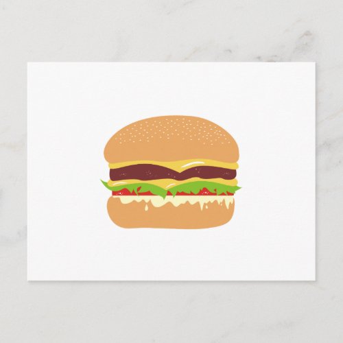 burger postcard