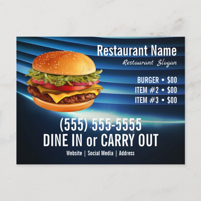 Burger Postcard (Front)