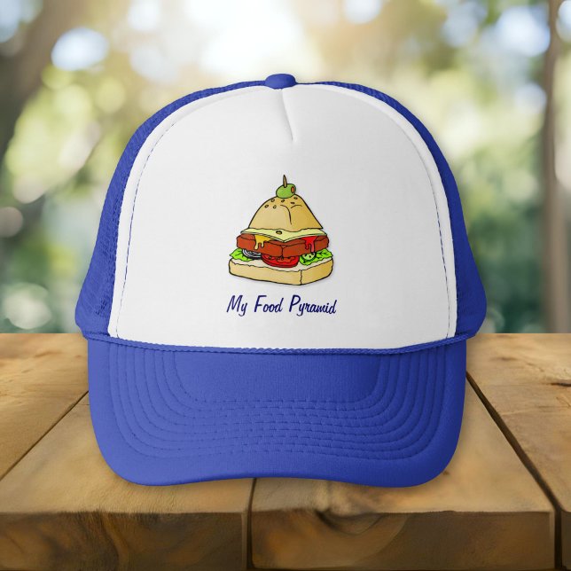 Burger pyramid trucker hat (Creator Uploaded)