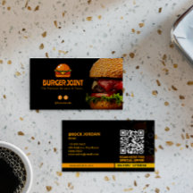 Burger Restaurant Business | Minimalist Dark