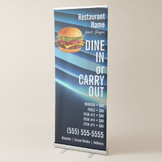 Burger Retractable Banner