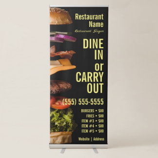 Burger Retractable Banner