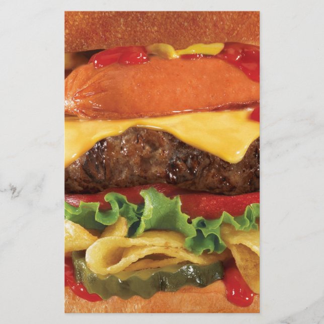 burger stationery (Front)