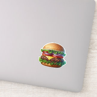 Burger sticker