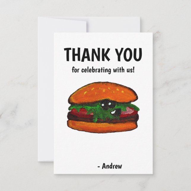 Burger Thank You Card (Front)