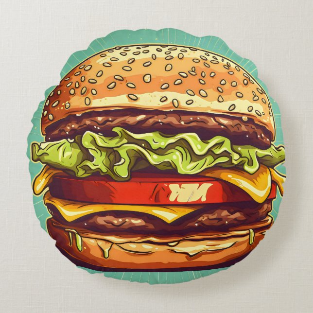 Burger Time - Tasty Pillow (Front)