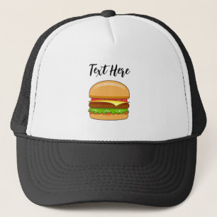 Burger Vector Illustration Trucker Hat