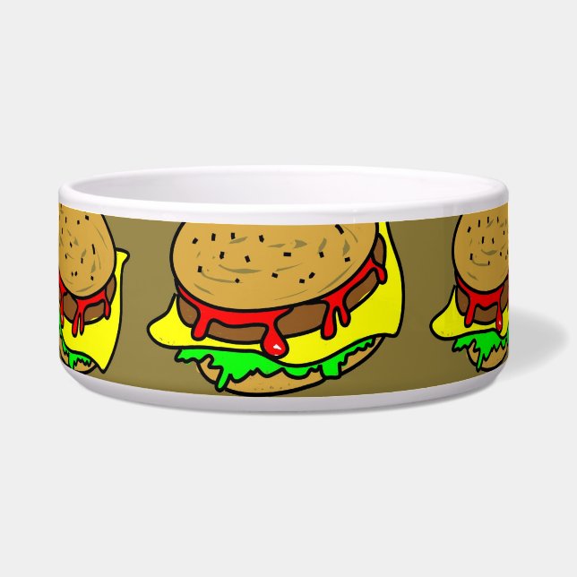 Burger Wallpaper Bowl (Front)