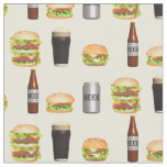 Burgers and Beers Fabric