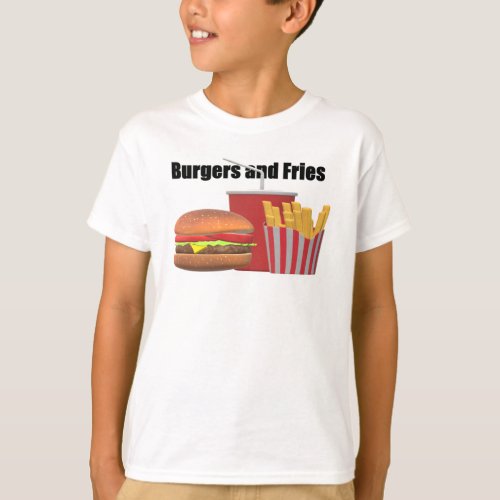 Burgers and Fries T_Shirt