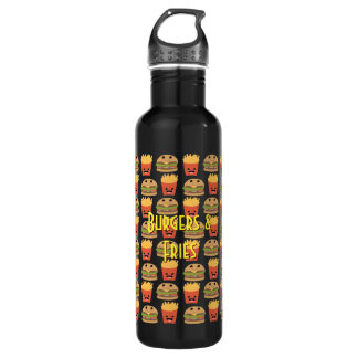 Burgers and Fries Waterbottle Stainless Steel Water Bottle