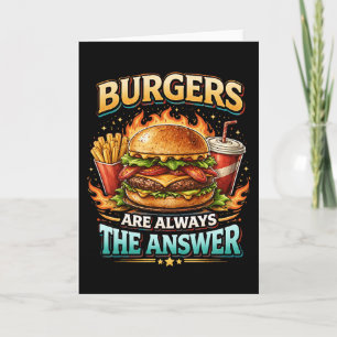 Burgers Are Always the Answer Holiday Card