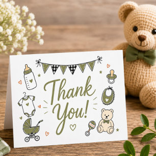 Burgers Babies BBQ Thank You Card