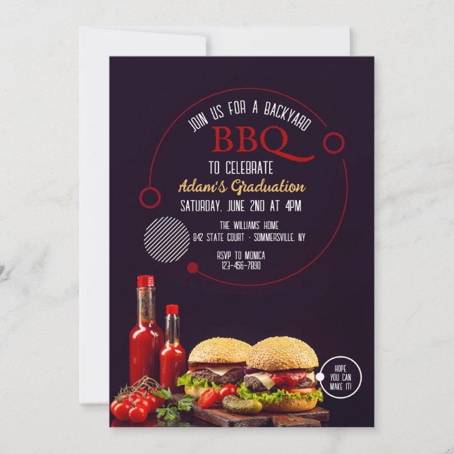 Burgers BBQ Invitation (Front)