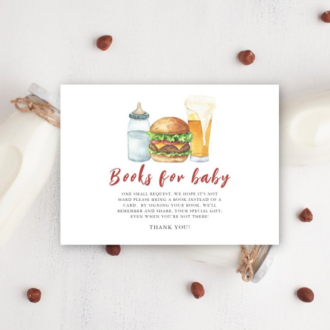 Burgers, Beer and Babies - Books for baby Enclosure Card (Creator Uploaded)