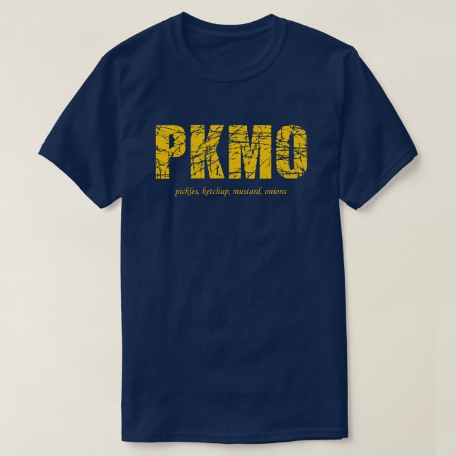 Burgers & Brats, pickles, ketchup, mustard, onions T-Shirt (Design Front)