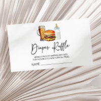 Burgers Brews Diapers Baby Shower Diaper Raffle