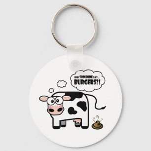 Burgers?! Funny Cow Keychain