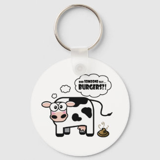Burgers?! Funny Cow Keychain