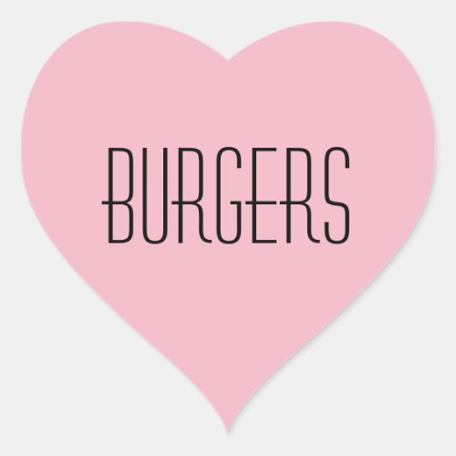 Burgers Heart Sticker