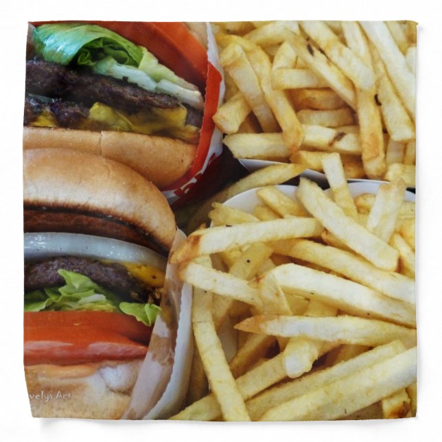 Burgers n Fries Bandana (Front)