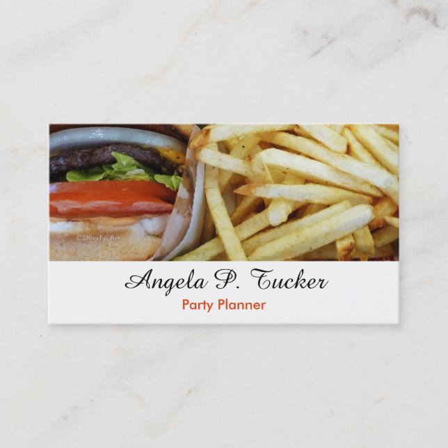 Burgers n Fries Business Card (Front)