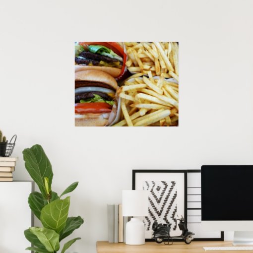 Burgers n Fries Poster | Zazzle