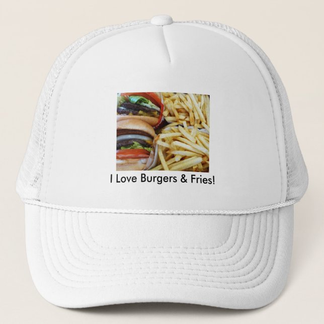 Burgers n Fries Trucker Hat (Front)