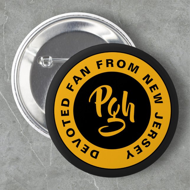 Burgh Fan Clasp Custom Black Gold Retro Button (Creator Uploaded)
