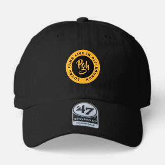 Burgh Fan Custom Black Gold Vintage 47 Brand Hat