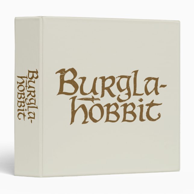 Burgla Hobbit 3 Ring Binder (Front/Spine)