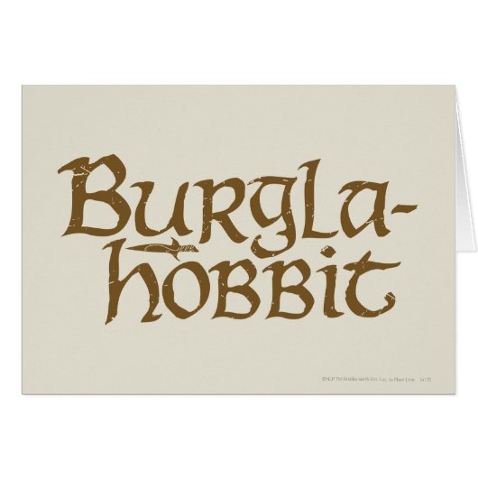 Burgla Hobbit Cards (Front Horizontal)