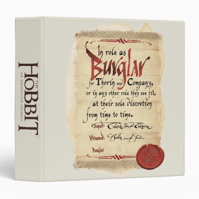 Burglar Contract Binder (Front/Spine)